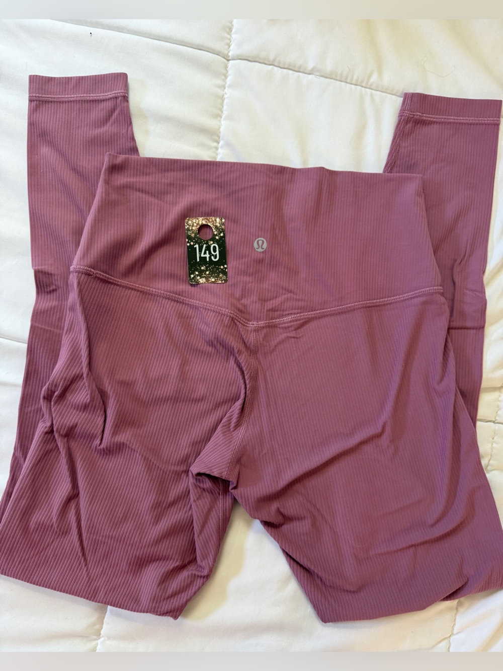 149 Lululemon Align Ribbed High-Rise Pant 28 velvet dust